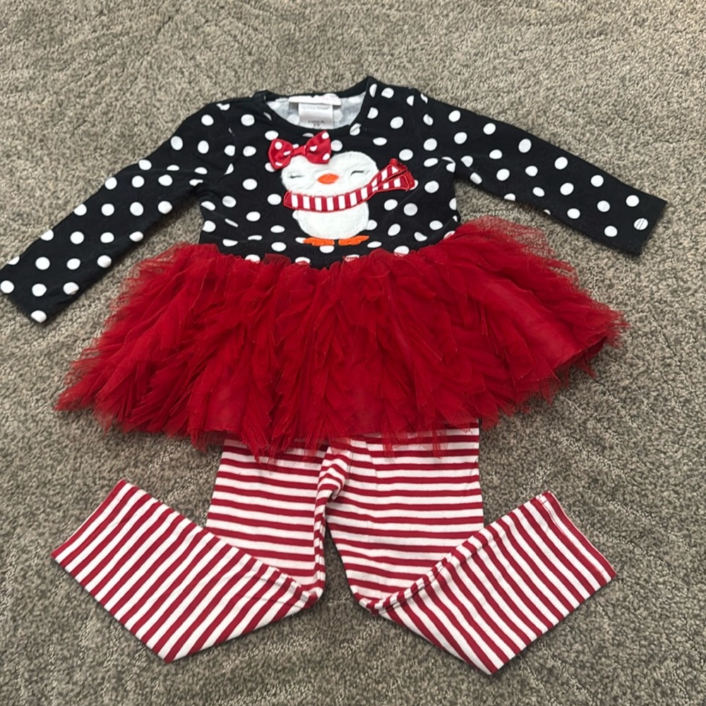 Bonnie Baby, 18 mo. Darling set - lined under netting, Festive